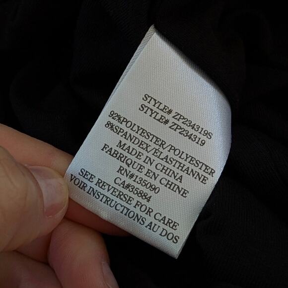 Z Supply Skylar Black Sequin High-rise Wide Leg Cropped Pants, size XL - Picture 7 of 8